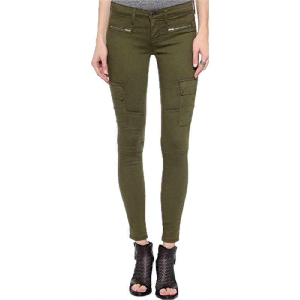AG Adriano Goldschmied Womens The Tyler Cargo Skinny Zipper Ankle Pants Jeans